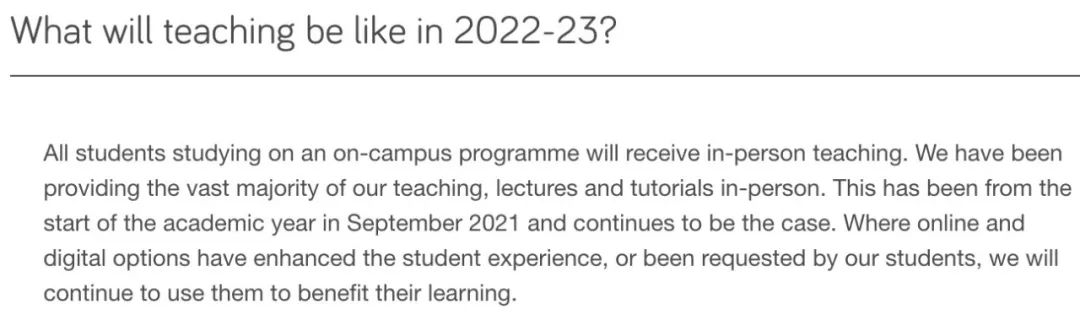 【聚焦】10所英国大学2022/23开学安排出炉！